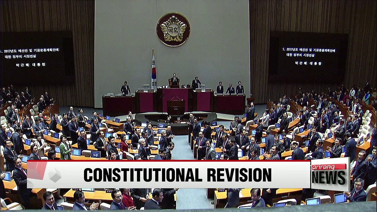 President Park announces to begin process of constitutional amendment for presidential term