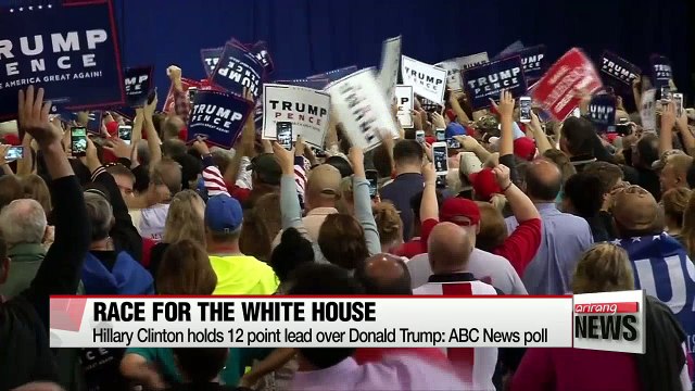 ABC News poll shows Clinton with double-digit lead over Trump