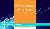 Books to Read  Event Planning Law for Small Businesses: A No-nonsense Guide for Startup Event