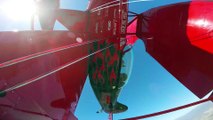 Loopings et figures aériennes filmées à la GoPro dans le cockpit de l'avion