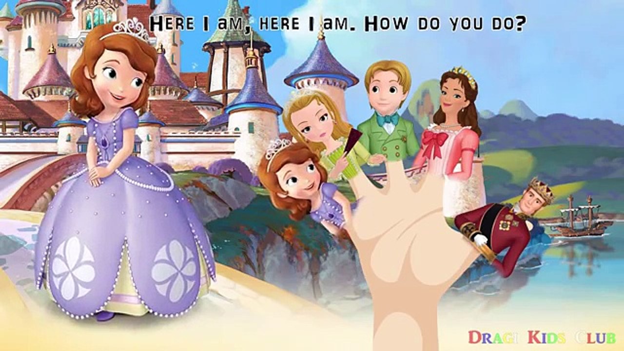 Sofia the First Finger Family Song Nursery Rhymes for Children | Sofia the First Disney Cartoon Song