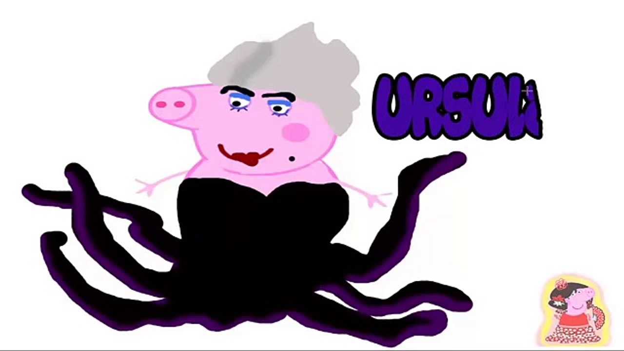 Peppa Pig se disfraza de la sirenita videos para niños en español