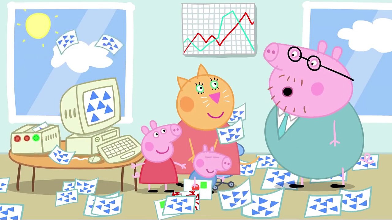 Peppa Pig Daddy Pigs Office clip