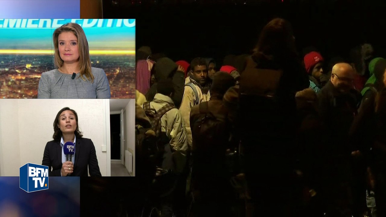 Visite d'un logement qui va ouvrir ses portes aux migrants de la "Jungle"