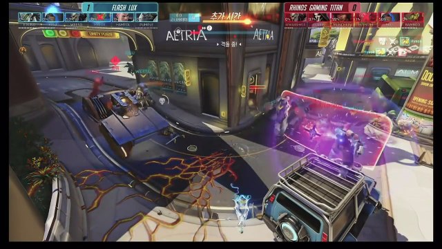 [2016.10.07] 16강 FLASH LUX vs RHINOS GAMING TITAN 인텔 오버워치 APEX 시즌1