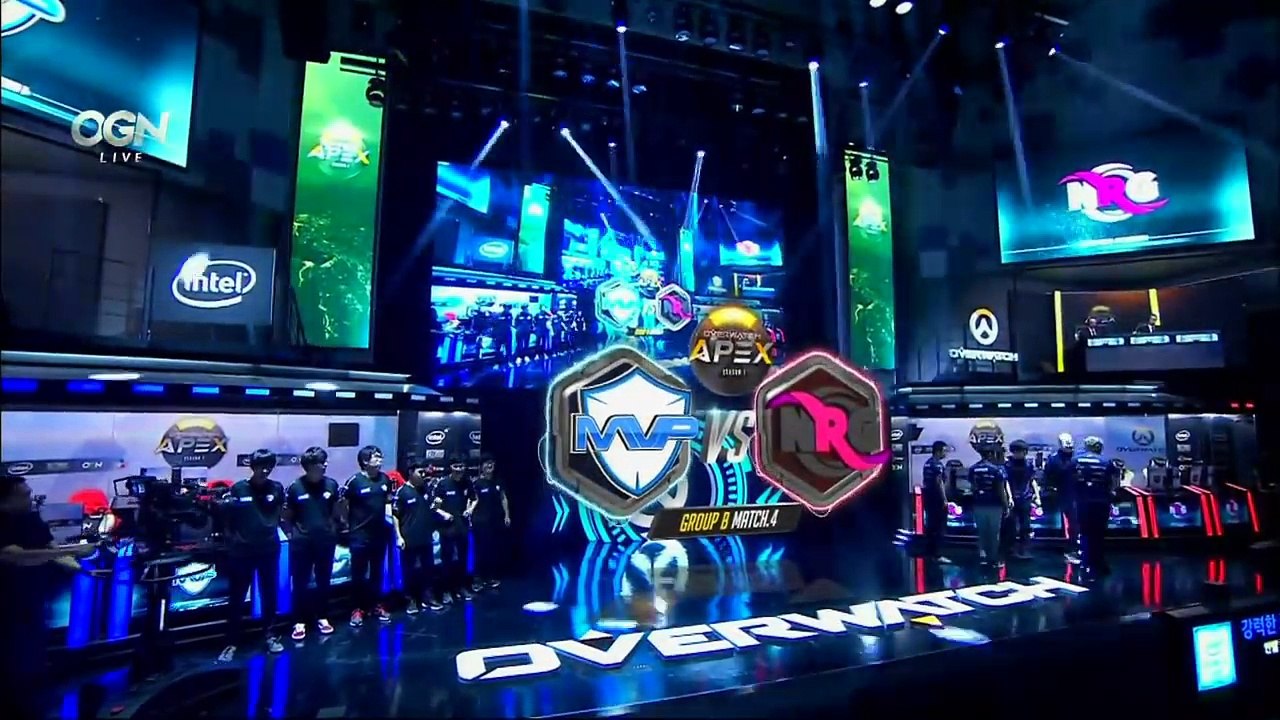 [2016.10.19] 16강 MVP SPACE vs NRG ESPORTS (1세트 & 2세트) 인텔 오버워치 APEX 시즌1