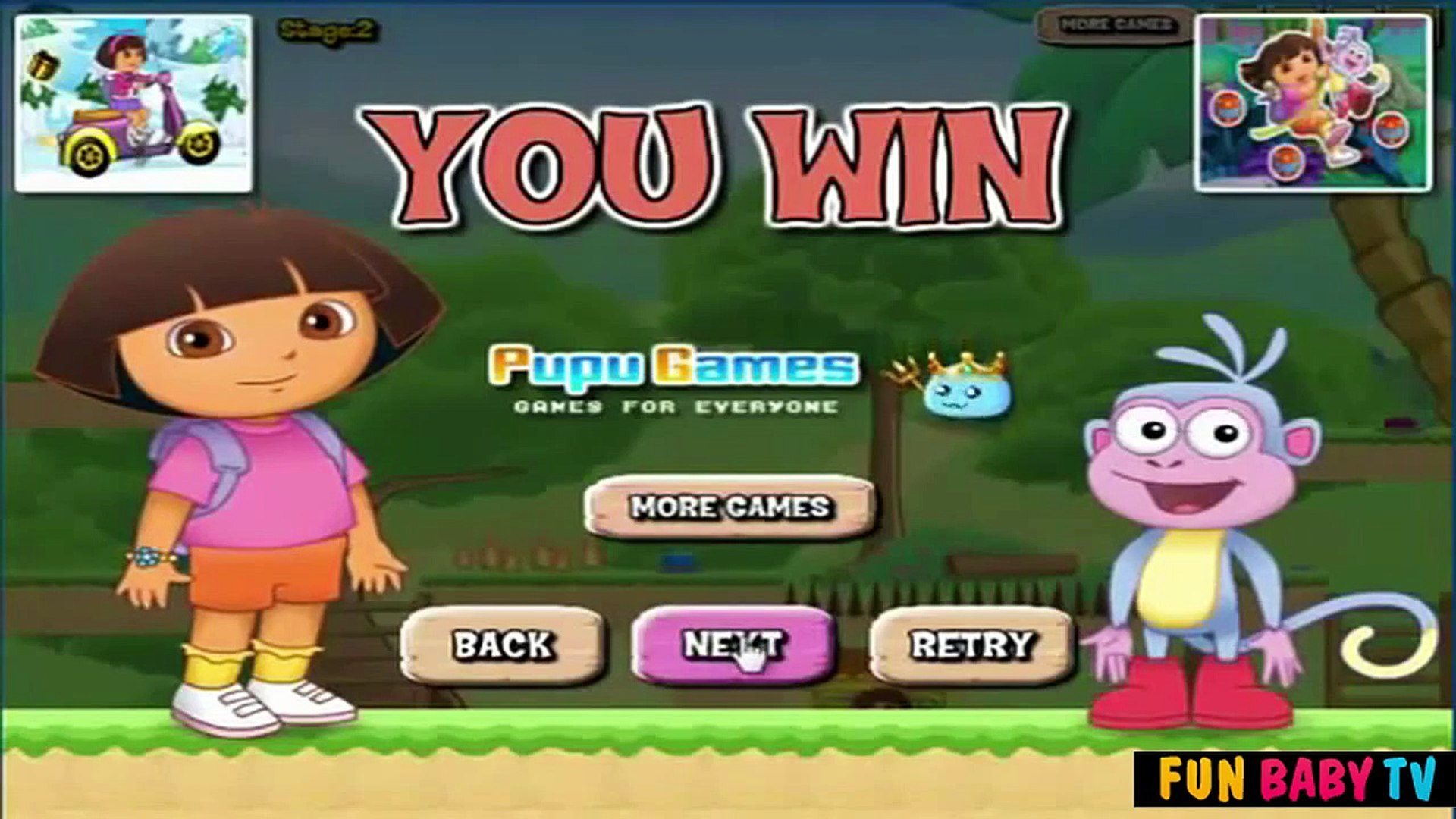 ⁣Dora and Boots 2 player game - Dora the Explorer