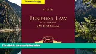 Must Have PDF  Cengage Advantage Books: Business Law: Text and Cases - The First Course  Best