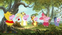 Finger Family Peppa Pig Winnie The Pooh Costumes #Rainbow Rhymes