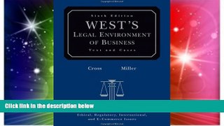 Full [PDF]  West s Legal Environment of Business: Text and Cases  READ Ebook Full Ebook