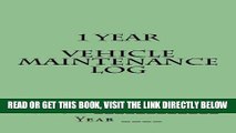 [READ] EBOOK 1 Year Vehicle Maintenance Log: Light Green Cover (S M Car Journals) ONLINE COLLECTION