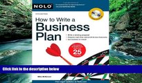 Big Deals  How to Write a Business Plan  Best Seller Books Most Wanted