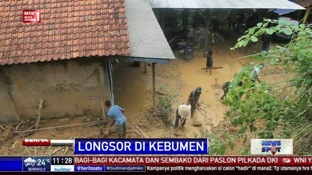 28 Rumah di Kebumen Rusak Akibat Longsor