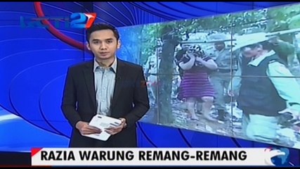 Razia Warung Remang-remang di Bekasi