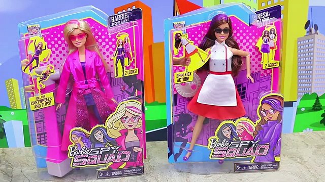 NEW BARBIE SPY SQUAD Dolls From 2016 Movie Fight Frozen Hans & Little Mermaid Ursula Dolls