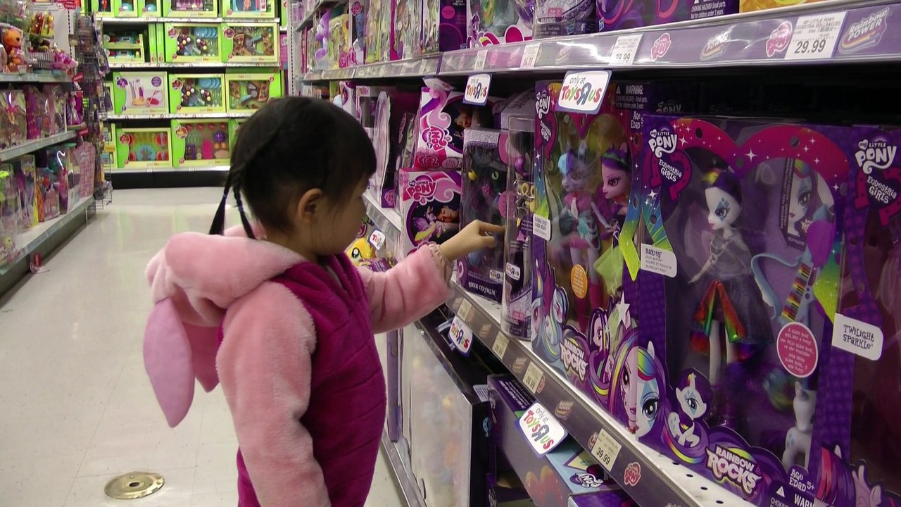 Girl Playing My Little Pony