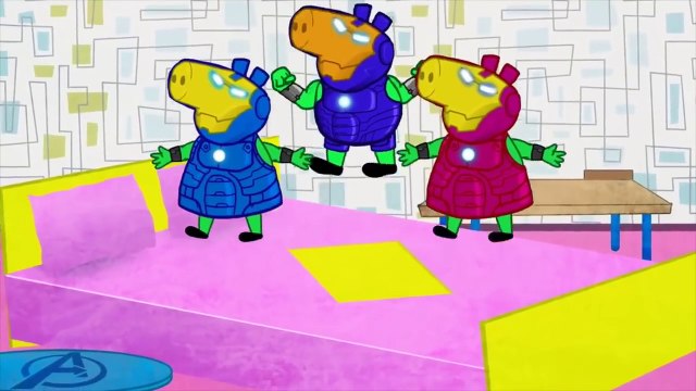 5 Little Pig Jumping on the Bed Nursery Rhymes and kids animation from Peppa Pig Nursery Rhymes