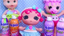 Lalaloopsy Baby Mr Bubble Foam Soap Mermaids & Potty Surprise Doll Hair Makeover Colors Bath Foam