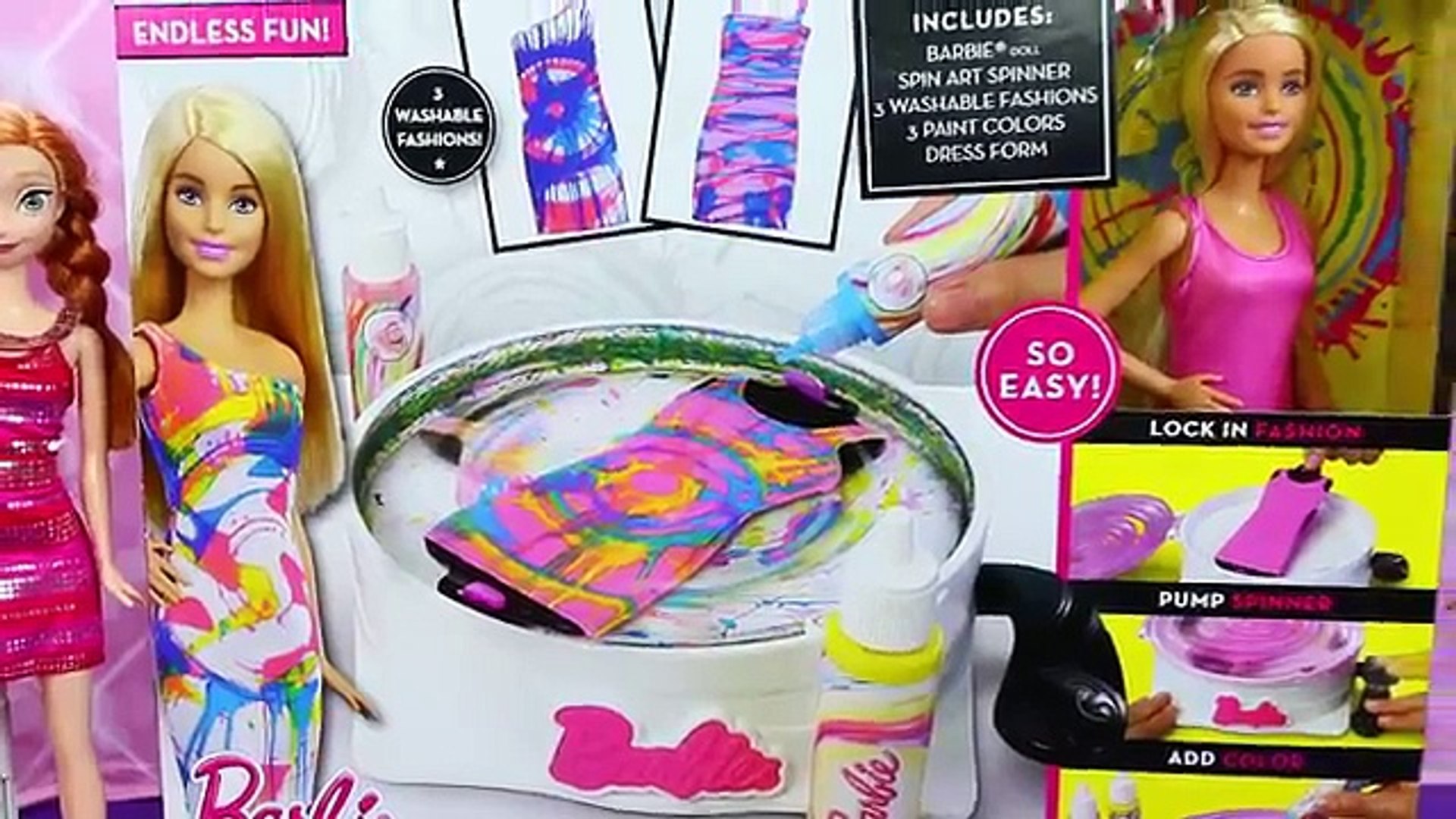 barbie spin art