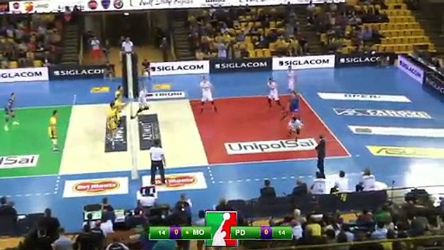 Le superbe point de Voley de l'équipe de Modène avec Earvin Ngapeth