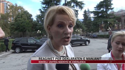Reagimet për deklaratën e Manjanit - News, Lajme - Vizion Plus