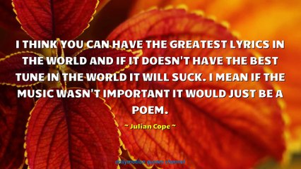 Julian Cope Quotes