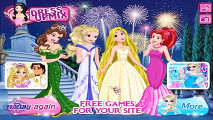 Download Video: Frozen Princess Elsa and Anna, Ariel and Rapunzel games for kids - Elsa Frozen movie games