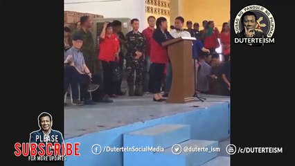 SINALUBONG NG HIYAWAN! si President Duterte sa kanyang PAGBISITA sa mga NABIKTIMA ng Bagyong Lawin