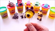 Masha and the Bear Finger Family Song Lollipop Nursery Rhyme