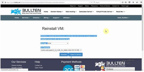 Installing CentOs-Web Panel on VPS