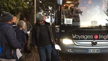 L'arrivée à des migrants de Calais à Lorient