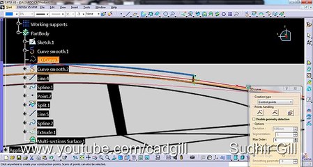 Video Tutorial on Modeling Lamborghini Gallardo in CATIA Part 03