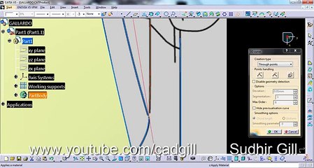 Video Tutorial on Modeling Lamborghini Gallardo in CATIA Part 05