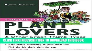 [PDF] Careers for Plant Lovers   Other Green Thumb Types (Careers For Series) Full Online