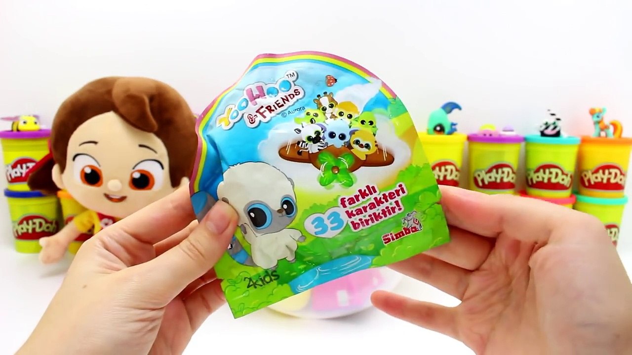 Niloya Dev Sürpriz Yumurta Oyun Hamuru ; LPS Yoohoo Shopkins Cicibiciler Minecraft Çöps Çetesi
