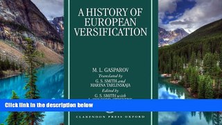 READ FULL  A History of European Versification  READ Ebook Full Ebook