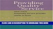 [PDF] Providing Quality Service: What Every Hospitality Service Provider Needs to Know [Online