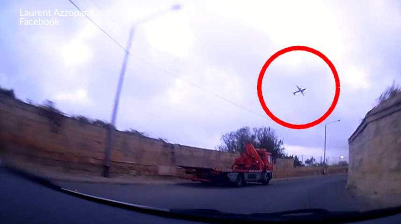 L'instant du crash des français à Malte capturé en vidéo