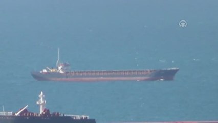 Ereğli Açıklarında Kargo Gemisinin Yan Yatması