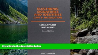 Full Online [PDF]  Electronic Signatures and Identities Law and Regulation  Premium Ebooks Full PDF