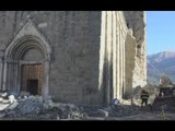 Amatrice (RI) - Terremoto, recupero macerie nella di Sant'Agostino (24.10.16)