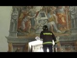 Arquata del Tronto (AP) - Terremoto, recupero beni artistici chiesa Madonna del Sole (14.10.16)