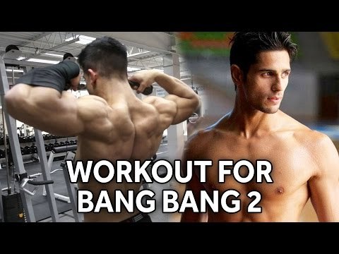 Sidharth Malhotra Workout In Gym For Bang Bang 2 | Watch Full Video