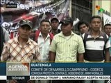 Campesinos de Guatemala marchan contra el gobierno del pdte. Morales