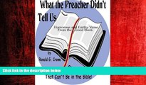 Free [PDF] Downlaod  What the Preacher Didn t Tell Us (or That Can t Be in the Bible!)  DOWNLOAD