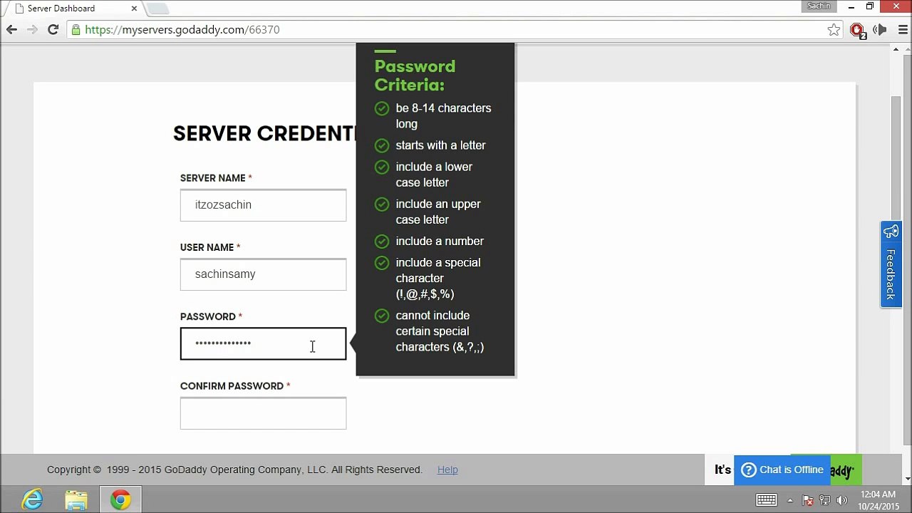 Part 3- How to setup and Access the VPS Server ( A VPS bought from godaddy.com ) walkthrough