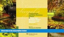 Must Have  Siegels Corporations: Essay   Multiple Choice Question Answers, Fifth Edition  READ