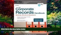 Books to Read  The Corporate Records Handbook: Meetings, Minutes   Resolutions  Full Ebooks Most