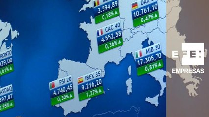 Download Video: La Bolsa española suma un 1,27% y se sitúa en niveles de abril al superar los 9.200 puntos