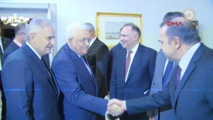 Başbakan Yıldırım, Filistin Devlet Başkanı Abbas'la Görüştü